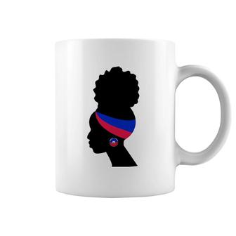 Haitian Woman Silhouette Gift Coffee Mug | Mazezy
