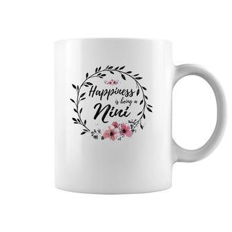Happiness Is Being A Nini Mother's Day Coffee Mug | Mazezy