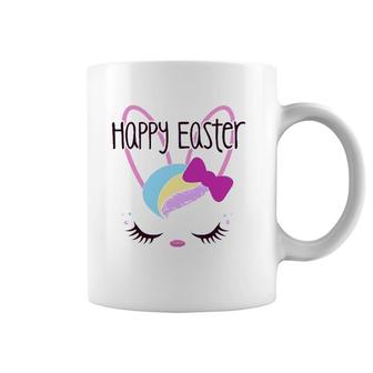 Happy Easter Bunny Sleeping Face Cute Funny Christian Girls Coffee Mug | Mazezy