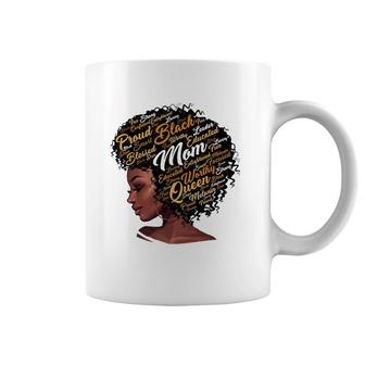 Happy Mother’S Day Black Mom Queen Afro African Woman Coffee Mug | Mazezy