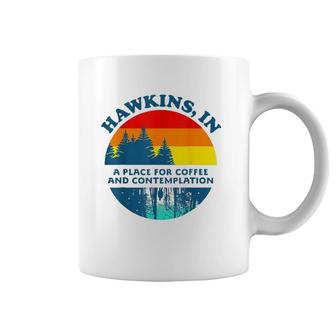 Hawkins In A Place For Coffee And Contemplation Coffee Mug | Mazezy