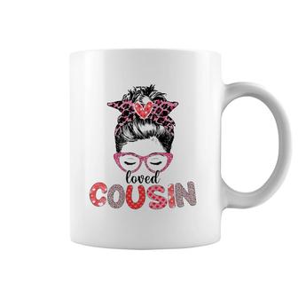 Hearts Leopard Messy Bun Cousin Xmas Valentines Mothers Day Coffee Mug