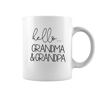 Hello Grandma And Grandpa Coffee Mug | Mazezy