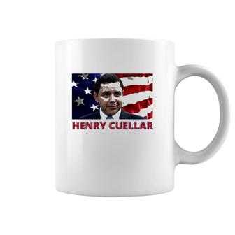 Henry Cuellar American Politician American Flag Coffee Mug | Mazezy