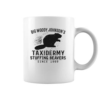 Hunting Big Woody Johnson's Taxidermy Stuffing Beavers Coffee Mug | Mazezy