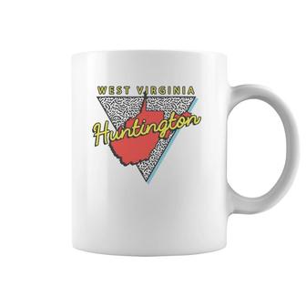 Huntington West Virginia Vintage Wv Retro Triangle Coffee Mug | Mazezy