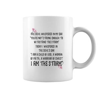 I Am The Storm The Devil Whispered In My Ear Zip Coffee Mug | Mazezy CA