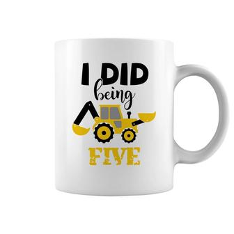 I Did Being Five 5Th Birthday Cool Gifts Truck Coffee Mug - Seseable