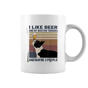 I Like Beer And My Boston Terriers Coffee Mug | Mazezy