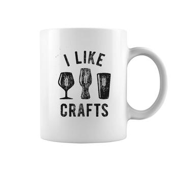 I Like Crafts Funny Beer Lovers Coffee Mug | Mazezy