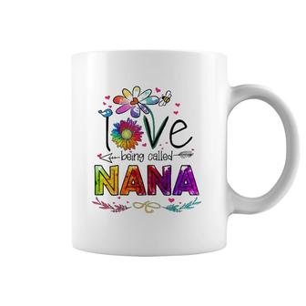 I Love Being Called Nana Daisy Flower Cute Mother's Day Coffee Mug | Mazezy