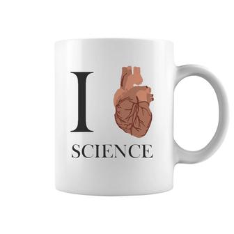 I Love Heart Science - Biology Teacher Medicine Coffee Mug | Mazezy