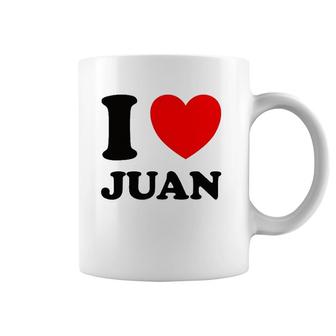 I Love Juan Names Gift Coffee Mug | Mazezy