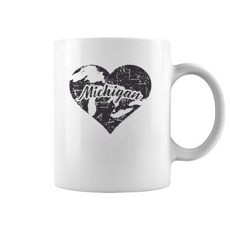 I Love Michigan Cute Vintage State Pride Gift Coffee Mug | Mazezy UK