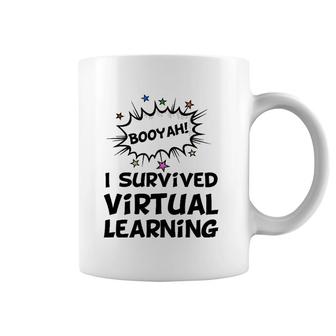 I Survived Virtual Learning End Of Year Remote Teacher Funny Coffee Mug | Mazezy