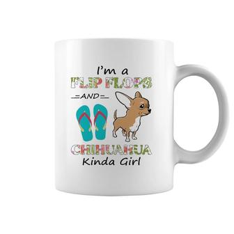 I'm A Flip Flops And Chihuahua Kinda Girl Summer Vacation Coffee Mug | Mazezy