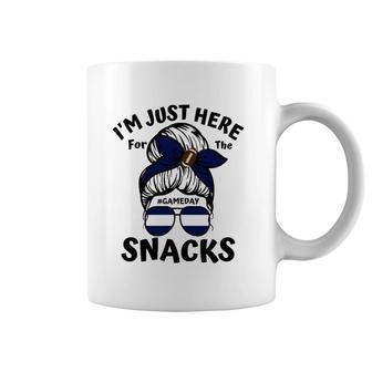 I'm Just Here For The Snacks For Women Football Gameday Fans Coffee Mug | Mazezy