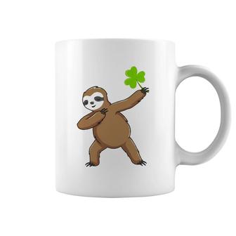 Irish Leprechaun Dabbing Sloth St Patrick's Day Gift Green Coffee Mug | Mazezy