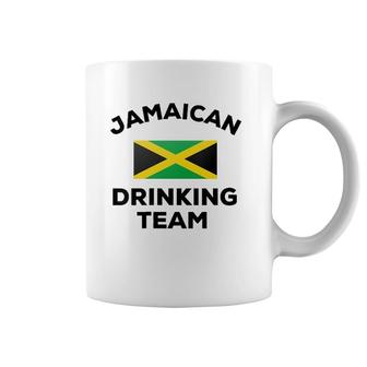 Jamaica Jamaican Drinking Team Funny Beer Flag Party Gift V-Neck Coffee Mug | Mazezy
