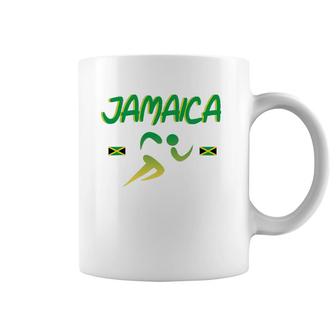 Jamaica Pride Track And Field Running Souvenir Coffee Mug | Mazezy