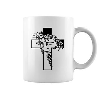Jesus Cross Christian Religious Belief God Lovers Gift Coffee Mug | Mazezy