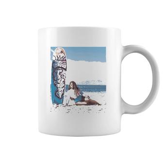 June Jambalaya Surfboard Beach Gift Coffee Mug | Mazezy