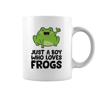 Just A Boy Who Loves Frogs Coffee Mug | Mazezy
