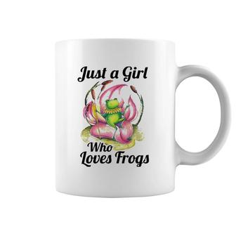 Just A Girl Who Loves Frogs Women And Moms Cute Gift Coffee Mug | Mazezy