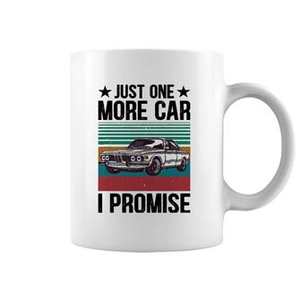 Just One More Car I Promise Vintage Funny Car Lover Mechanic Coffee Mug | Mazezy