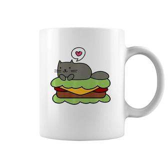 Keto Kitty On Bunless Cheeseburger Tee Coffee Mug | Mazezy