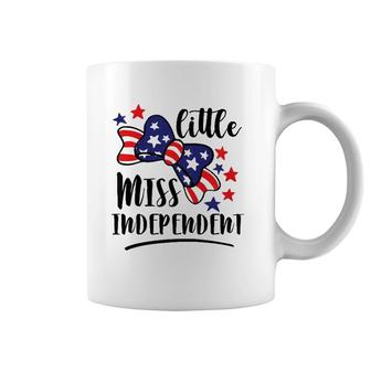 Kids Lil’ Miss Independent Patriot 4Th Of July Independence Day Coffee Mug | Mazezy