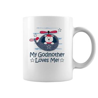Kids My Godmother Loves Me Godson Coffee Mug | Mazezy