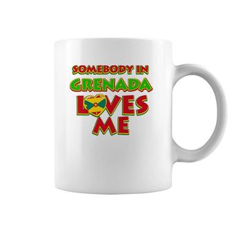 Kids Somebody In Grenada Loves Me Kids Coffee Mug | Mazezy AU