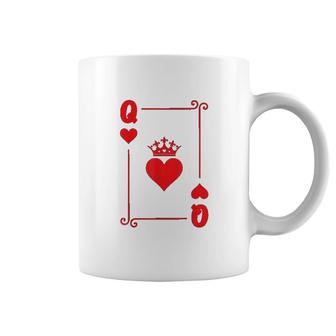 King Queen Couple Costume Queen Of Hearts Coffee Mug - Seseable