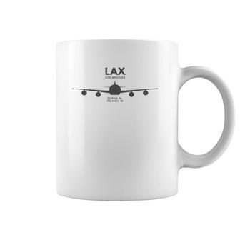 Lax Los Angeles Airport Airline Tag Travel Pilot Tee Coffee Mug | Mazezy