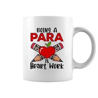 Leopard Being Para Is Heart Work Para Teacher Life Coffee Mug | Mazezy