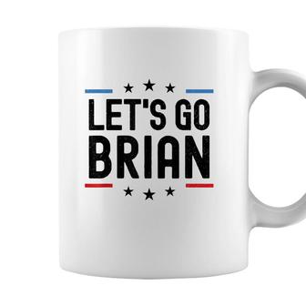 Lets Go Brian Name Personalized Men Boys Birthday Custom Coffee Mug - Seseable
