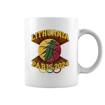 Lithuania Basketball Paris Lithuania Strong Apparel Coffee Mug | Mazezy