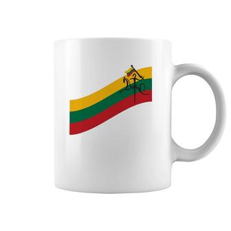 Lithuanian Vytis Swoosh Lithuania Strong Coffee Mug | Mazezy