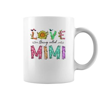 Love Being Called Mimi Sunflower Gift Grandmother Coffee Mug | Mazezy