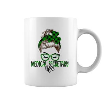 Lucky Medical Secretary St Patricks Day Irish Shamrock Coffee Mug | Mazezy
