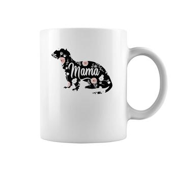 Mama Ferret Floral Mom Lover Mother's Day Gift Coffee Mug | Mazezy