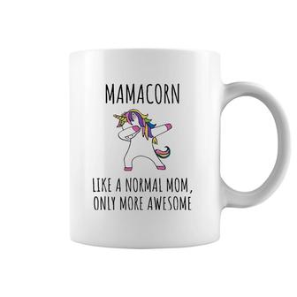 Mamacorn Like A Mom Only Awesome Dabbing Unicorn Coffee Mug | Mazezy