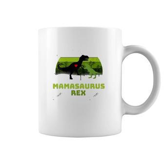 Mamasaurus Rex Dinosaur Funny Mamasaurus Family Vintage Coffee Mug | Mazezy CA