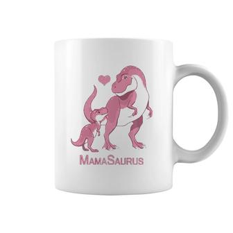 Mamasaurusrex Mommy & Baby Girl Dinosaur Coffee Mug | Mazezy