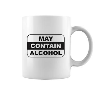 May Contain Alcohol Funny Beer Wind Drinking Party Graphic Coffee Mug - Thegiftio UK