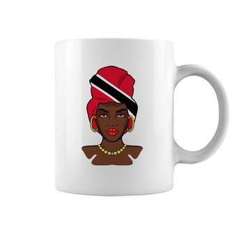 Melanin Poppin Trinidad And Tobago Queen Coffee Mug | Mazezy