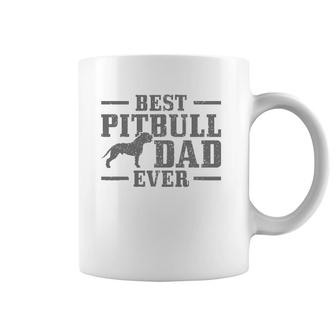 Mens Best Pitbull Dad Ever Funny Dog Owner Vintage Pitbull Coffee Mug | Mazezy