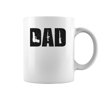Mens Dad And Guns Collection Vintage Father's Day Coffee Mug | Mazezy