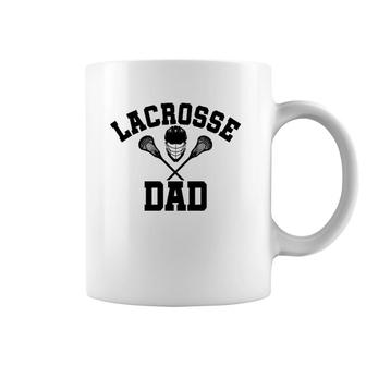 Mens Lacrosse Dad Lax Daddy Father's Day Gift Coffee Mug | Mazezy
